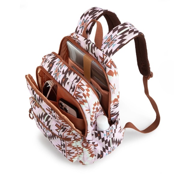 Wrangler Aztec Print Backpack Light Brown - Picture 5 of 5